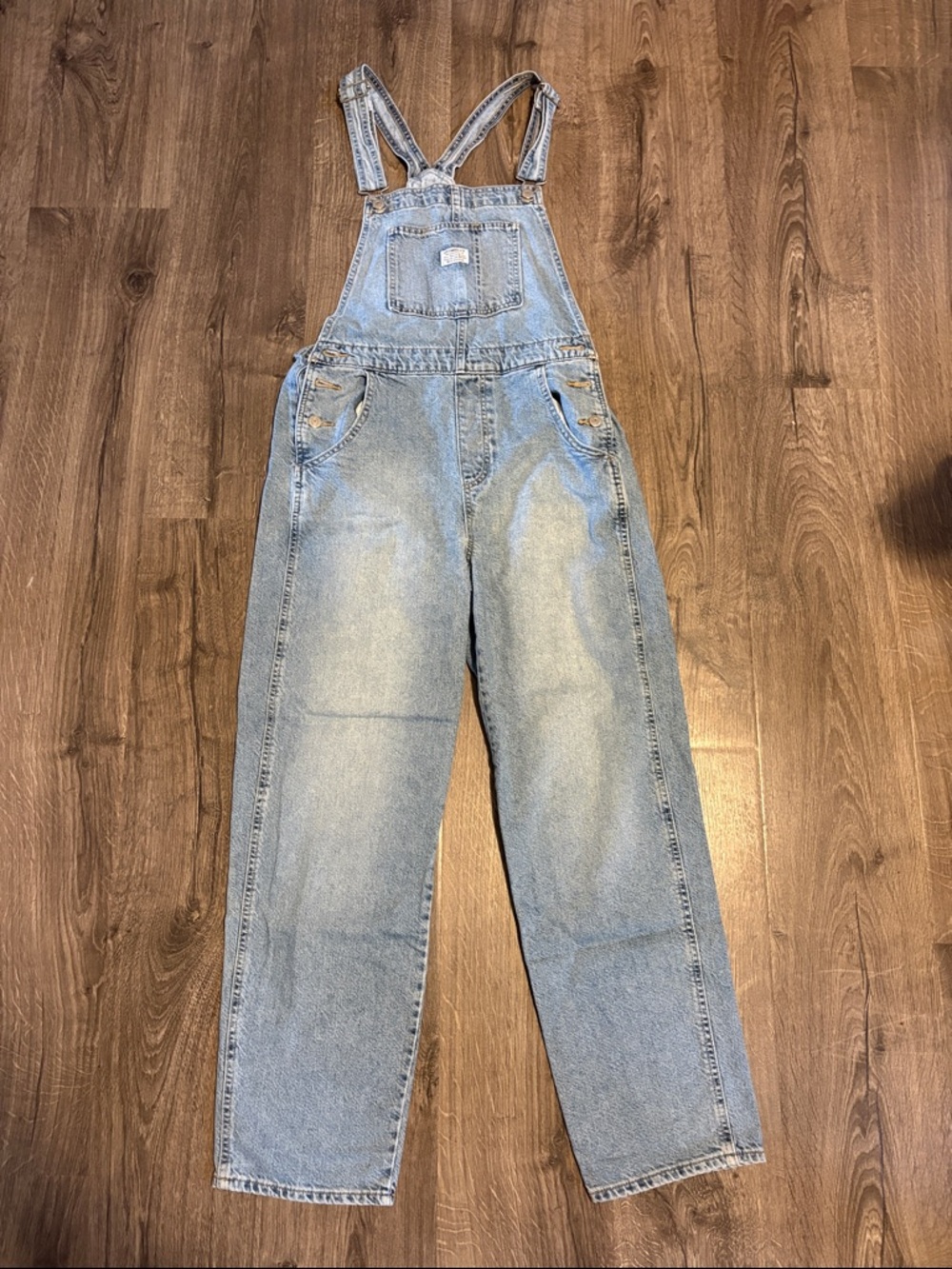 Levi’s Classic Light Blue Denim Overalls